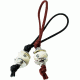 Vulture Equipment Works Bone Bead Lanyard Black Cord, White, VEW-Bead-W-B