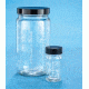 VWR AC Medium Round Bottles, Clear, Wide Mouth, Graduated VW5811670C22 Bulk Packs With Unattached Caps In Bags