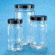 VWR AC Medium Round Bottles, Clear, Wide Mouth VW5710238C21 Bulk Packs With Unattached Caps In Bags