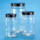 VWR AC Medium Round Bottles, Clear, Wide Mouth VW5710238V21 Convenience Packs With Caps Attached