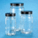 VWR AC Medium Round Bottles, Clear, Wide Mouth VW5710448C22 Bulk Packs With Unattached Caps In Bags
