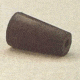 VWR Black Rubber Stoppers, One-Hole 0--M291