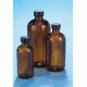 VWR Boston Round Bottles, Amber, Narrow Mouth VW5123233C25 Bulk Packs With Unattached Caps In Bags