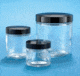 VWR Clear Glass Jars, Wide Mouth VW5413289V22 Convenience Packs With Caps Attached