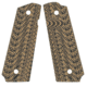 VZ Grips 1911 Operator II Grip Panels, Aggressive Textured G10, Hyena Brown, O2HBXA