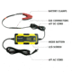 Wagan 4A Intelligent Battery Charger, Yellow, One Size, EL7403
