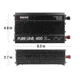 Wagan Pure Line 400W Pure Sine Inverter, ETL, Black, One Size, EL3800