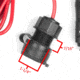 Wagan Tech 12V / 24V DC Extension Cable-envel, Black, One Size, EL2599