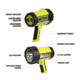 Wagan Tech Brite-Nite 2 Million LED Spotlight Lantern Li-Ion, Yellow, One Size, EL2484