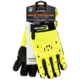 Walkers Safety Impact Protection Poly Glove, Large, Yellow, GWP-SF-HVFFPUIL2-LG