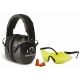 Walkers EXT External Folding Range Shooting Ear Muffs w/ Glasses and Plugs