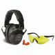 DEMO, Walkers Low Profile Folding Ear Muffs, 31 dB NRR, Black, w/Glasses and Plugs, GWP-FPM1GFP