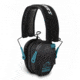 Walkers Razor Series Slim Shooter Folding Electronic Ear Muffs, 23 dB NRR, Black/Teal, GWP-RSEM-TL