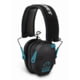 Walkers Razor Series Slim Shooter Folding Electronic Ear Muffs, 23 dB NRR, Black/Teal, GWP-RSEM-TL