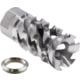 Infinite Product Solutions Gen 1 Walking Dead Flash Hider, .223 Remington/5.56x45mm NATO/9mm Luger/.22 Hornet/17 Hornady Magnum Rimfire/.350 Legend, 1/2x28, Natural Stainless Steel, 1228-WLK-SS-CW