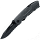 Walther MTK 2 Multi Tac Knife Folding Knife, 4.25in Closed, Black Nylon Handle, Black, 5.0788-US