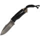 Wander Tactical Raptor Knife, 7in Overall, 3.25in D2 Tool Steel Blade, Tan Paracord Wrapped Handle, Raw Finish Blade, Black Kydex Sheath, RAPTOR / IRON WASHED