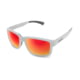 WarBird Easy Day Glasses, White Frames/Rose Lens/Red Shield, EYEDWHRORDR
