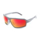WarBird Sleeper Cell Glasses, Grey Frames/Smoke Lens/Red Shield, EYSCGYSMRDR