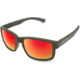 WarBird Easy Day Glasses, Green Frames/Smoke Lens/Red Shield, EYEDGRSMRDR
