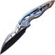 We Knife Co Ltd Arrakis Framelock Folding Knife, 4.5in Closed, 3.5in M390 SS Blade, Blue/Brown Stonewash Titanium Handle, Black Stonewash And Satin Blade, Black Nylon Case, 906B