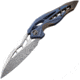 We Knife Co Ltd Arrakis Framelock Folding Knife, Blue and brown, Blue and brown anodized titanium handle, 906DS-1