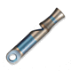 We Knife Co Ltd Blue Ti Whistle With 1pc Brown Paracord - A-05BP