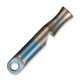We Knife Co Ltd Blue Ti Whistle With 1pc Brown Paracord - A-05BP