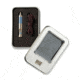 We Knife Co Ltd Blue Ti Whistle With 1pc Brown Paracord - A-05BP