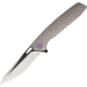 We Knife Co Ltd Dragon Scale Plain Handle Folding Knife,4in,CPM S35VN Steel,Drop Point,Gray,Titanium Handle WE604J