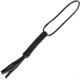 We Knife Co Ltd Paracord Lanyard, 8.25in Overall, Black Braided Paracord Construction, Black, A03B