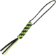 We Knife Co Ltd Paracord Lanyard, Black/Green Braided Paracord Construction, Black, A03A
