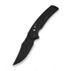 We Knife Co Ltd Skynix Flipper &amp; Thumb Stud Knife Black Titanium Handle With Marble Carbon Fiber Inlay