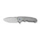 We Knife Co Ltd Starlash Flipper Knife Gray Titanium Handle 3.97inch Stonewashed Bohler M390 Blade
