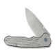 We Knife Co Ltd Starlash Flipper Knife Gray Titanium Handle 3.97inch Stonewashed Bohler M390 Blade