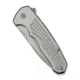 We Knife Co Ltd Starlash Flipper Knife Gray Titanium Handle 3.97inch Stonewashed Bohler M390 Blade