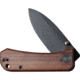 We Knife Co Ltd We Knife Banter 2.9'' Cuibourtia Wood/blk Stnwash