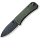 We Knife Co Ltd Banter Folding Knife, 2.9in, Carbon Steel, Green Micarta Handle, 2004J