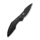 We Knife Co Ltd Weknife Krait Snake Flipper Knife Black Titanium Handle