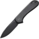 We Knife Co Ltd Elementum Folding Knife, 2.96in, Carbon Steel, Titanium Handle, Black Matte, WE18062X3