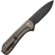 We Knife Co Ltd Elementum Folding Knife, 2.96in, Carbon Steel, Titanium Handle, Bronze, WE18062X4