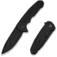 We Knife Co Ltd Starlash Flipper Knife Black Titanium Handle 3.97inch Black Stonewashed Bohler M390 Blade