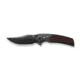 We Knife Co Ltd Skynix Flipper &amp; Thumb Stud Knife Polished Gray Titanium Handle With Black &amp; Red Carbon Fiber Inlay