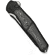 We Knife Co Ltd Weknife 702xi Flipper &amp; Button Lock Knife Black Titanium Integral Handle With Aluminum Foil Carbon Fiber Inlay - WE07B-2