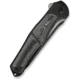 We Knife Co Ltd Weknife 702xi Flipper &amp; Button Lock Knife Black Titanium Integral Handle With Aluminum Foil Carbon Fiber Inlay - WE07B-2