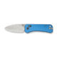 We Knife Co Ltd Banter 2 Folding Knife 2.87 in, CPM S35VN Steel, Satin Drop Point Blade, Aluminum Blue Handle, WE23075-1