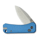 We Knife Co Ltd Banter 2 Folding Knife 2.87 in, CPM S35VN Steel, Satin Drop Point Blade, Aluminum Blue Handle, WE23075-1