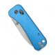 We Knife Co Ltd Banter 2 Folding Knife 2.87 in, CPM S35VN Steel, Satin Drop Point Blade, Aluminum Blue Handle, WE23075-1