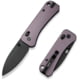 We Knife Co Ltd Banter 2 Folding Knife 2.87 in, CPM S35VN Steel, Black Stonewash Drop Point Blade, Aluminum Purple Handle, WE23075-2