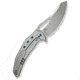 We Knife Co Ltd Weknife Epaulette Flipper &amp; Thumb Hole Knife Diamond Patterned Polished Bead Blasted Titanium Handle 3.45inch Polished Bead Blasted Bohler M390 Blade We24024-3 - WE24024-3